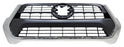 Parrilla para Hilux 2021, 2022, 2023, 2024, 2025, 2026 Con Mold Cromado Negra Texturizado