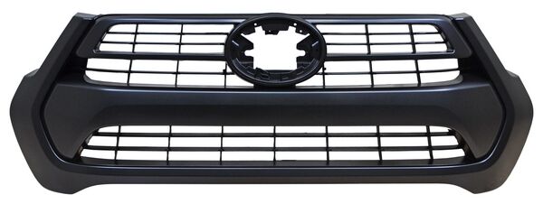 Parrilla para Hilux 2021, 2022, 2023, 2024, 2025, 2026 Con Mold Negra Mate