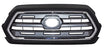 Parrilla para Toyota Tacoma 2016, 2017, 2018, 2019 - Gris Con Moldura Cromada, Filo Negro