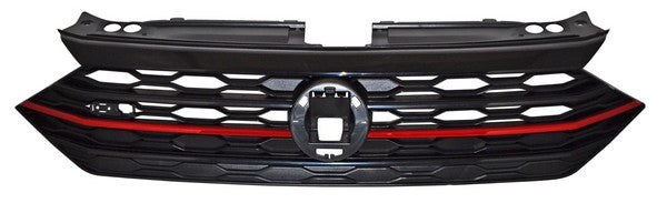 Parrilla para Volkswagen Jetta Gli 2019, 2020, 2021 - Negra Filo Rojo