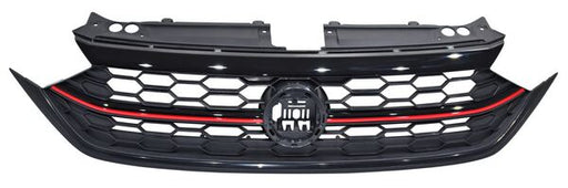 Parrilla para Volkswagen Jetta 2022, 2023, 2024 Gli Con Moldura Roja Negro Mate Centro