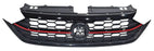 Parrilla para Volkswagen Jetta 2022, 2023, 2024 Gli Con Moldura Roja Negro Mate Centro
