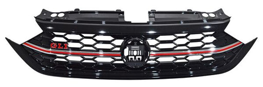 Parrilla para Volkswagen Jetta 2022, 2023, 2024 Gli Con Moldura Cromada/ Roja Negro Liso Centro