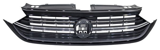 Parrilla para Volkswagen Jetta 2022, 2023, 2024 - Con Moldura Centro Cromado Con Moldura Superior Negra