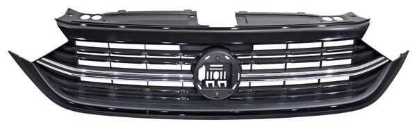 Parrilla para Volkswagen Jetta 2022, 2023, 2024 - Con Moldura Centro Cromado Con Moldura Superior Negra