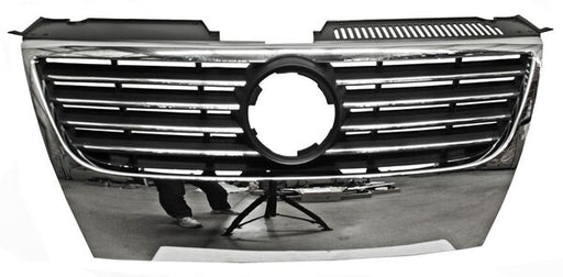 Parrilla para Volkswagen Passat 2006, 2007, 2008, 2009, 2010, 2011 Con Marco Filos Cromados Sin Hoyos Para Sensores