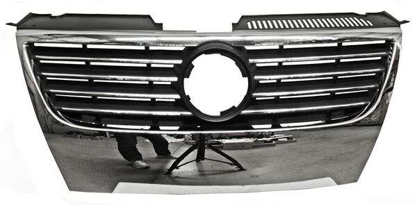 Parrilla para Volkswagen Passat 2006, 2007, 2008, 2009, 2010, 2011 Con Marco Filos Cromados Sin Hoyos Para Sensores