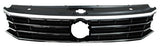 Parrilla para Volkswagen Passat 2016, 2017, 2018, 2019 - Filo Superior Plata