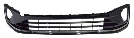 Parrilla para Volkswagen Virtus 2023, 2024, 2025 De Fascia Centro Lisa Con Moldura Cromada