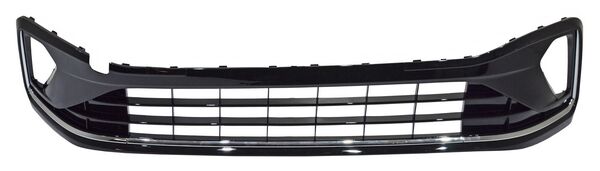 Parrilla para Volkswagen Virtus 2023, 2024, 2025 De Fascia Centro Lisa Con Moldura Cromada