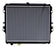Radiador para Hilux 2016, 2017, 2018, 2019, 2020, 2021, 2022, 2023, 2024 Estandar L4 2.7L - de Aluminio 05