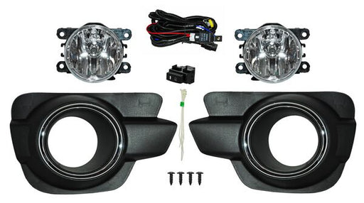 Faro Niebla para Renault Kwid 2019, 2020, 2021, 2022 - Con Parrilla Filo Cromado Juego