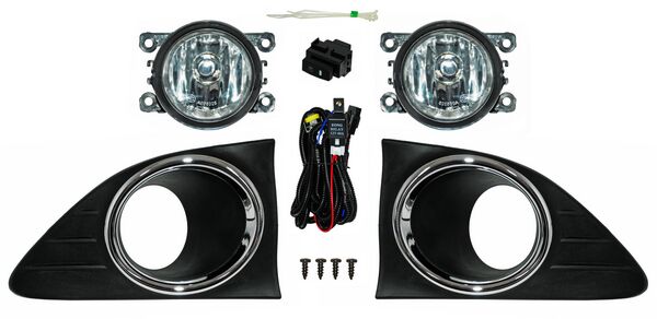 Faro Niebla para Renault Stepway 2016 con Parrilla Filo Cromado Juego