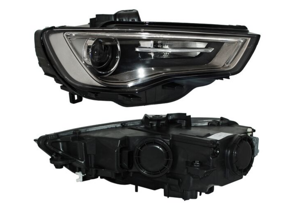 Faro Derecho para Audi A3 2013, 2014, 2015, 2016 Led, Humo, con Motor