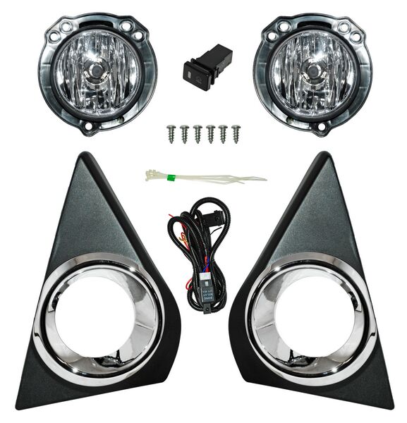 Faro Niebla para Toyota Avanza 2020, 2021 - Con Parrilla Filo Cromado Juego